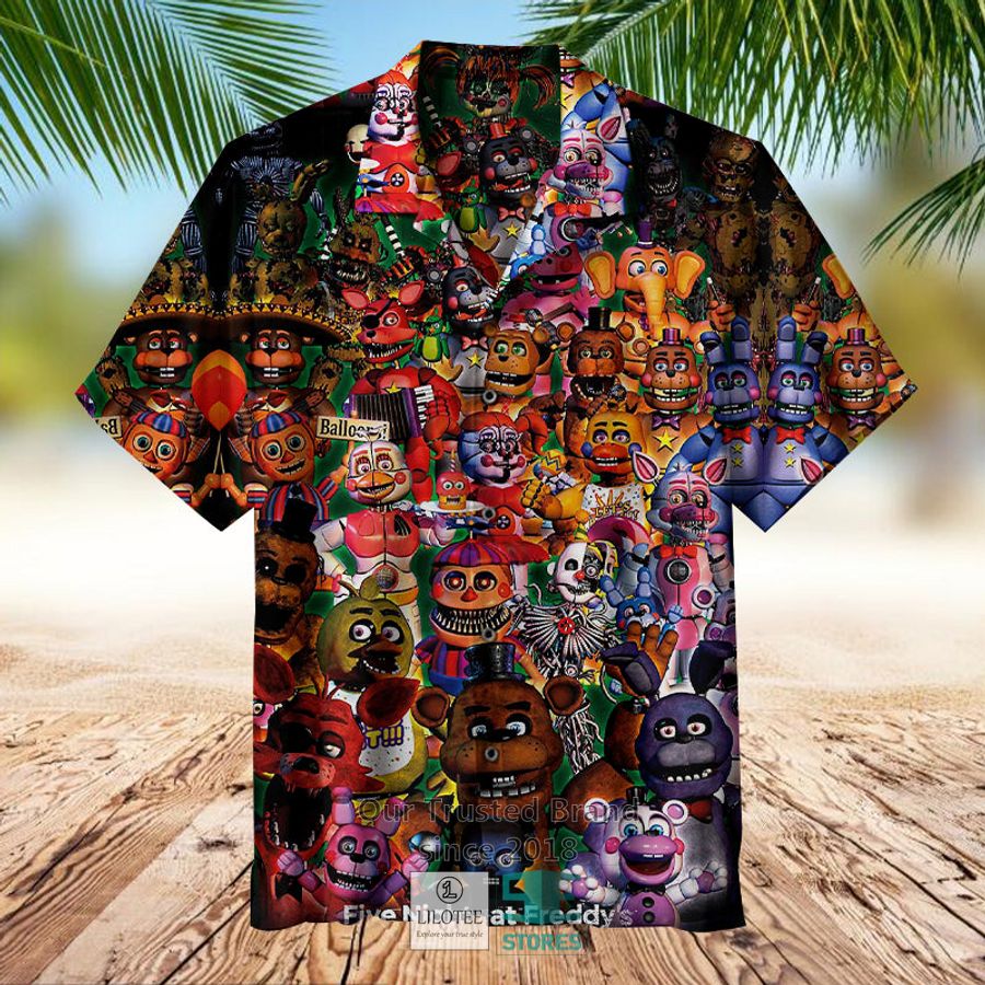 Five Nights At Freddy’s Characters Casual Hawaiian Shirt