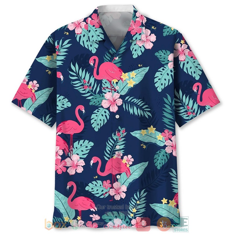 Flamingo Hello Summer Short Sleeve Hawaiian shirt