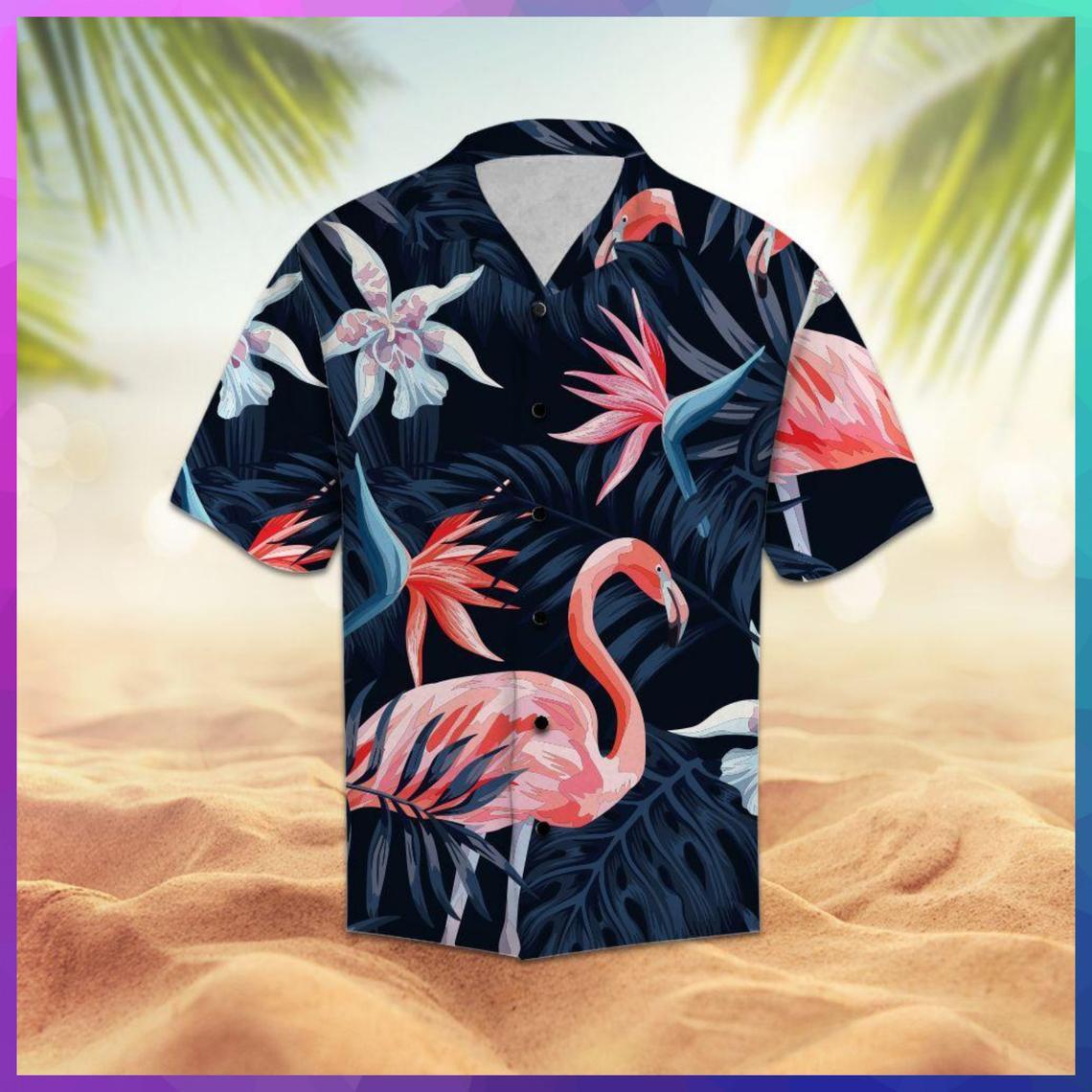 Flamingo Be Fabulous Hawaiian Shirt