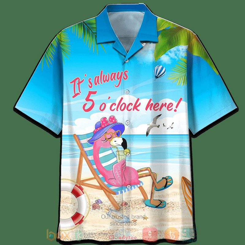 Flamingo Independence Day Is Coming Flamerica Hawaiian Shirt