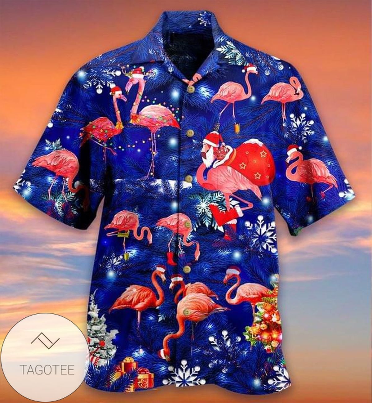 Flamingo Palm Black Tropical Aloha 2022 Authentic Hawaiian Shirts