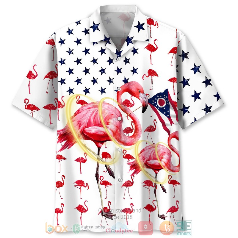 Flamingo Motorcycles Let The Summer Begin Hawaiian Shirt