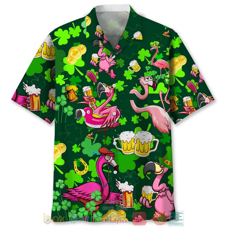 Flamingo Flowers Hawaiian Shirt