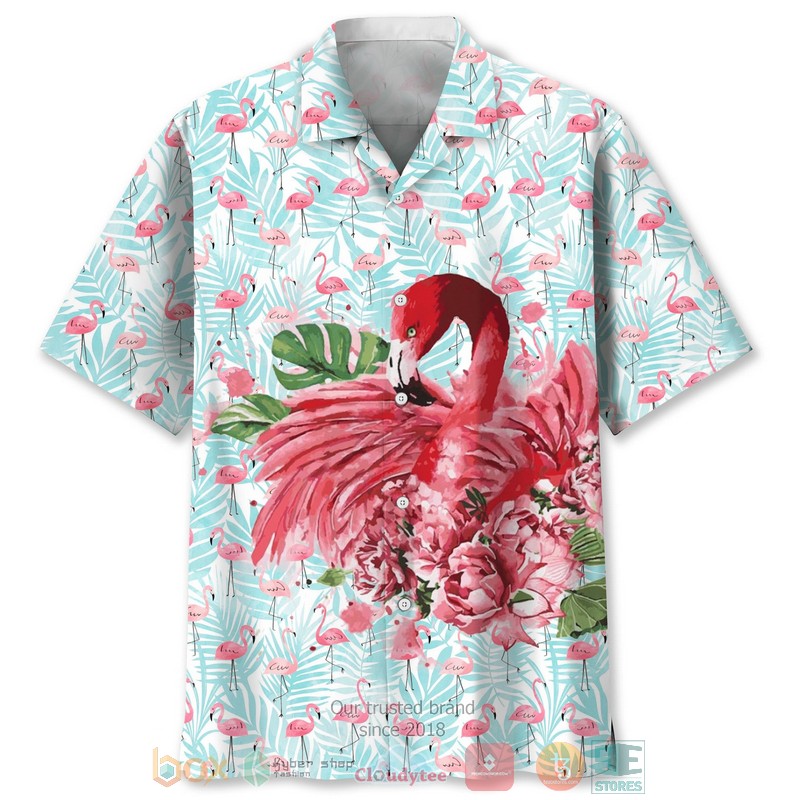 Flamingo pattern Independence Day Is Coming Hawaiian Shirt