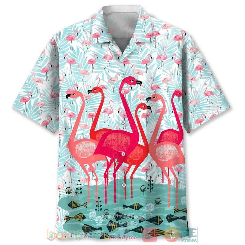 Flamingo Motorcycles Let The Summer Begin Hawaiian Shirt