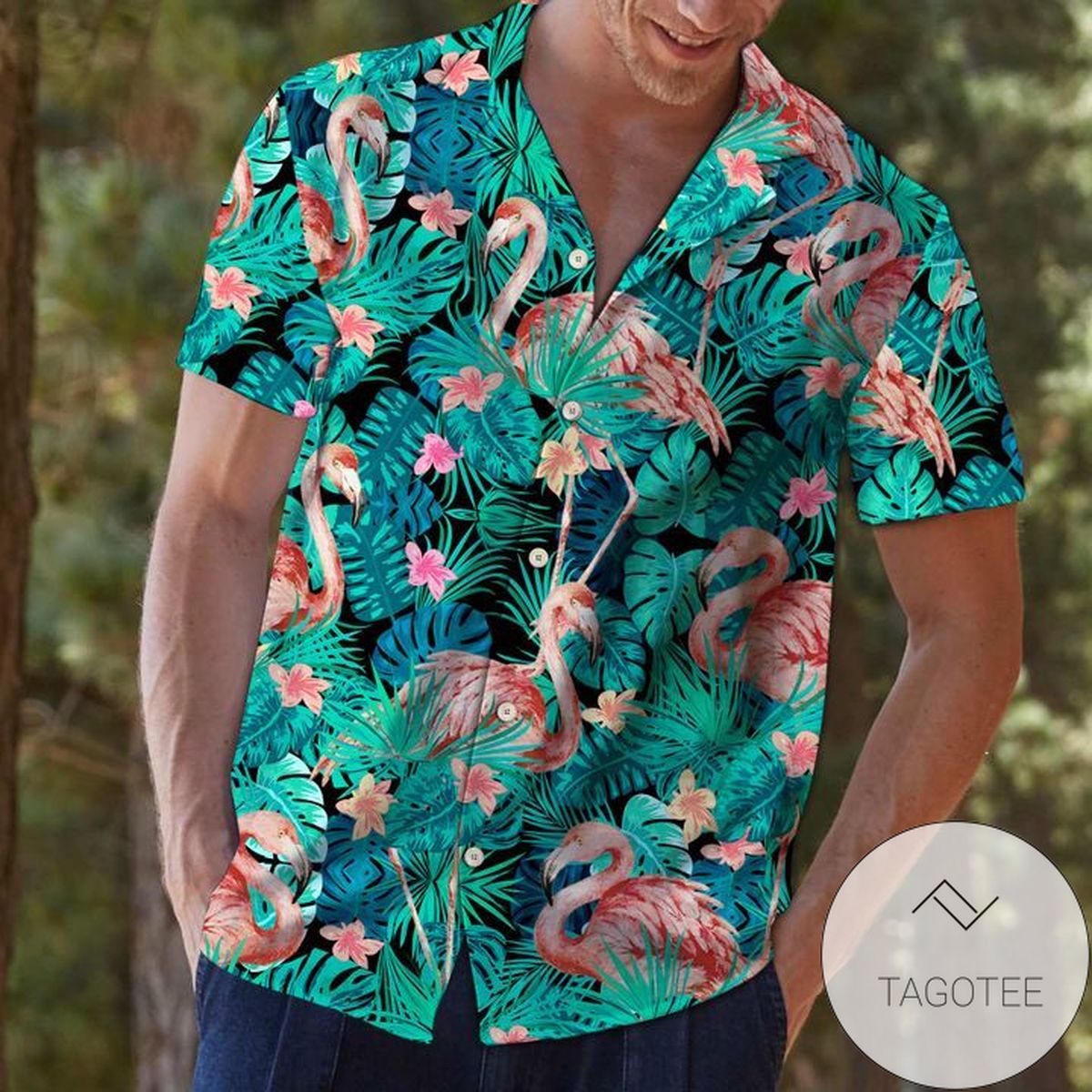 Flamingo Tropical Aloha Authentic Hawaiian Shirt 2022s