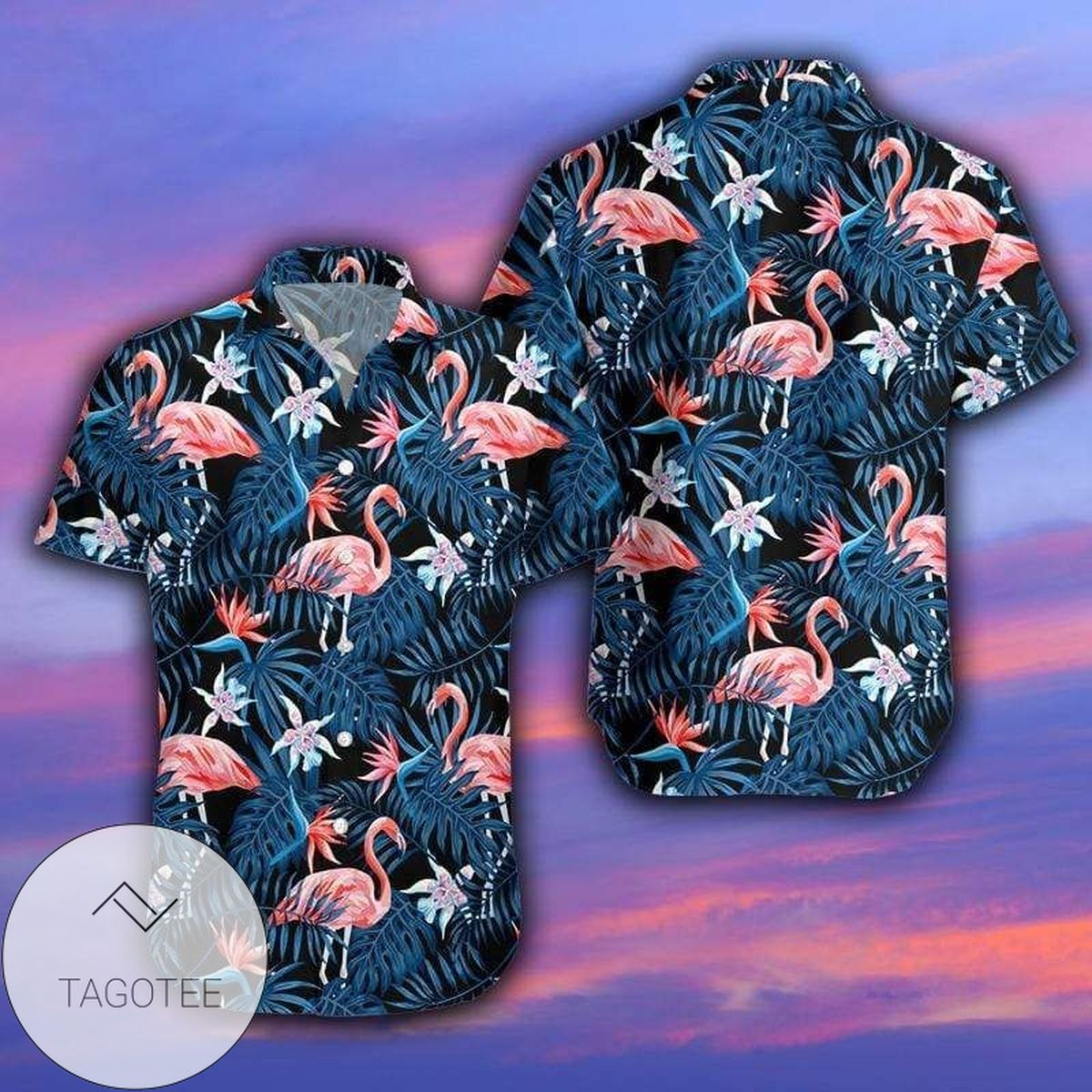 Flamingo Tropical 3d Hawaiian Shirt For Men With Vibrant Colors And Textures