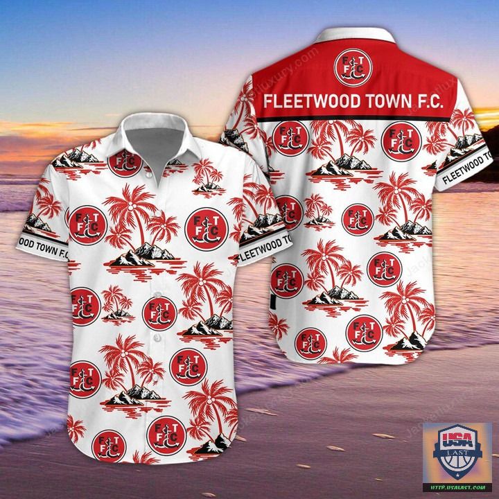 Fleetwood Town FC Aloha Hawaiian Shirt Beach Short