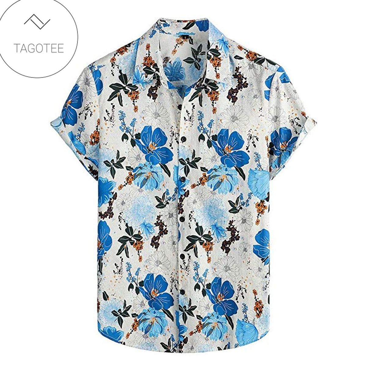 Floral Hawaiian Shirt Aloha Beach Shirt Lover Gift Ideas