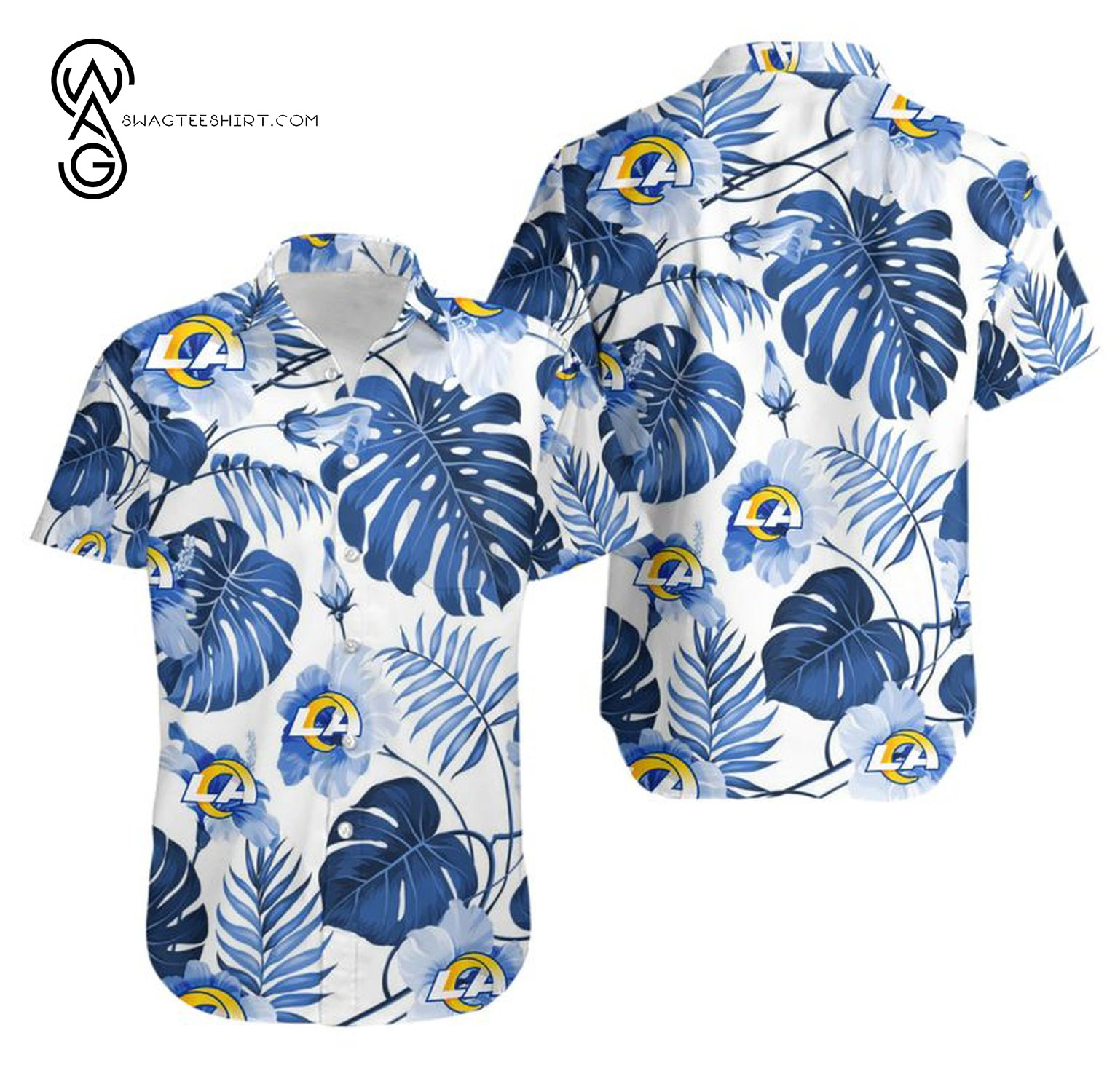 Floral Los Angeles Rams Summer Vibes Hawaiian Shirt