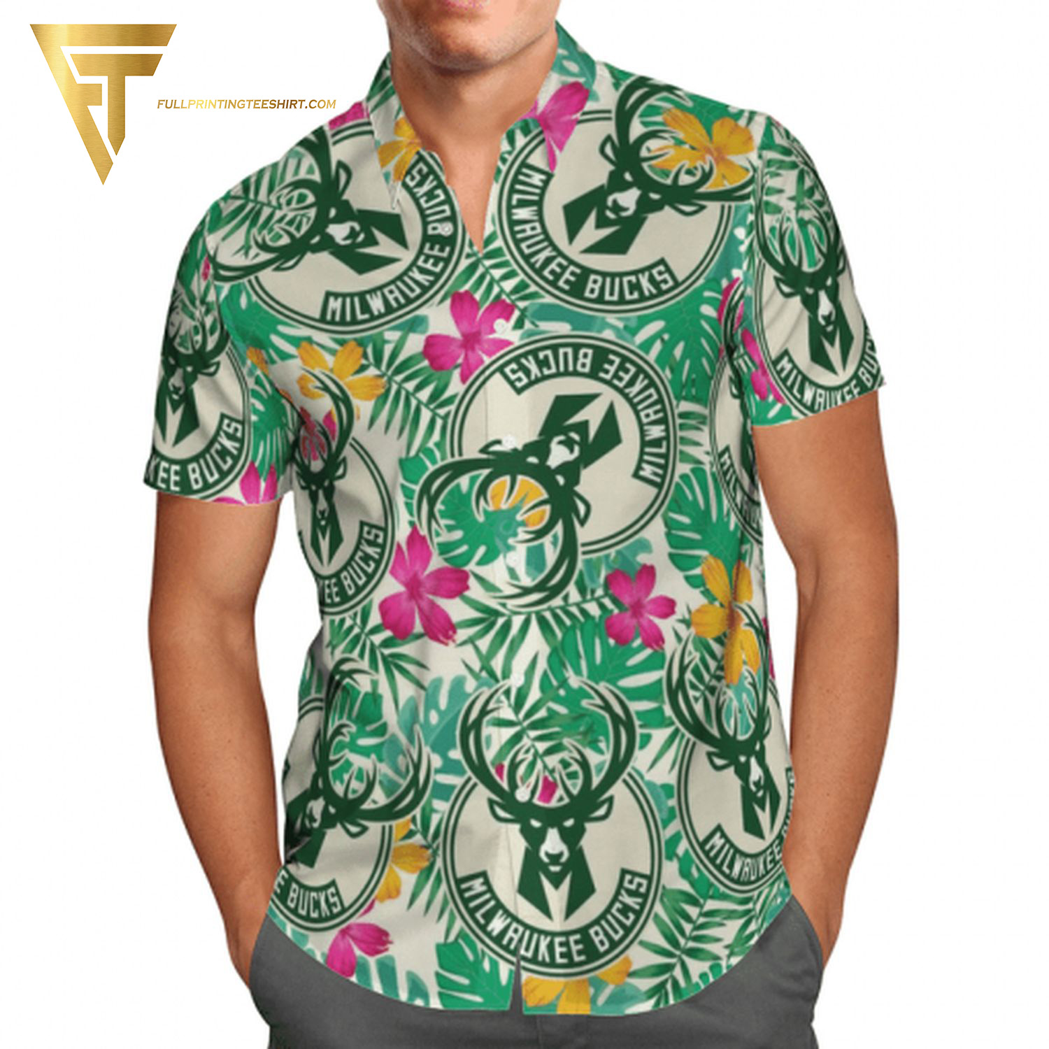 Floral Natural Light Beer Summer Hawaiian Shirt