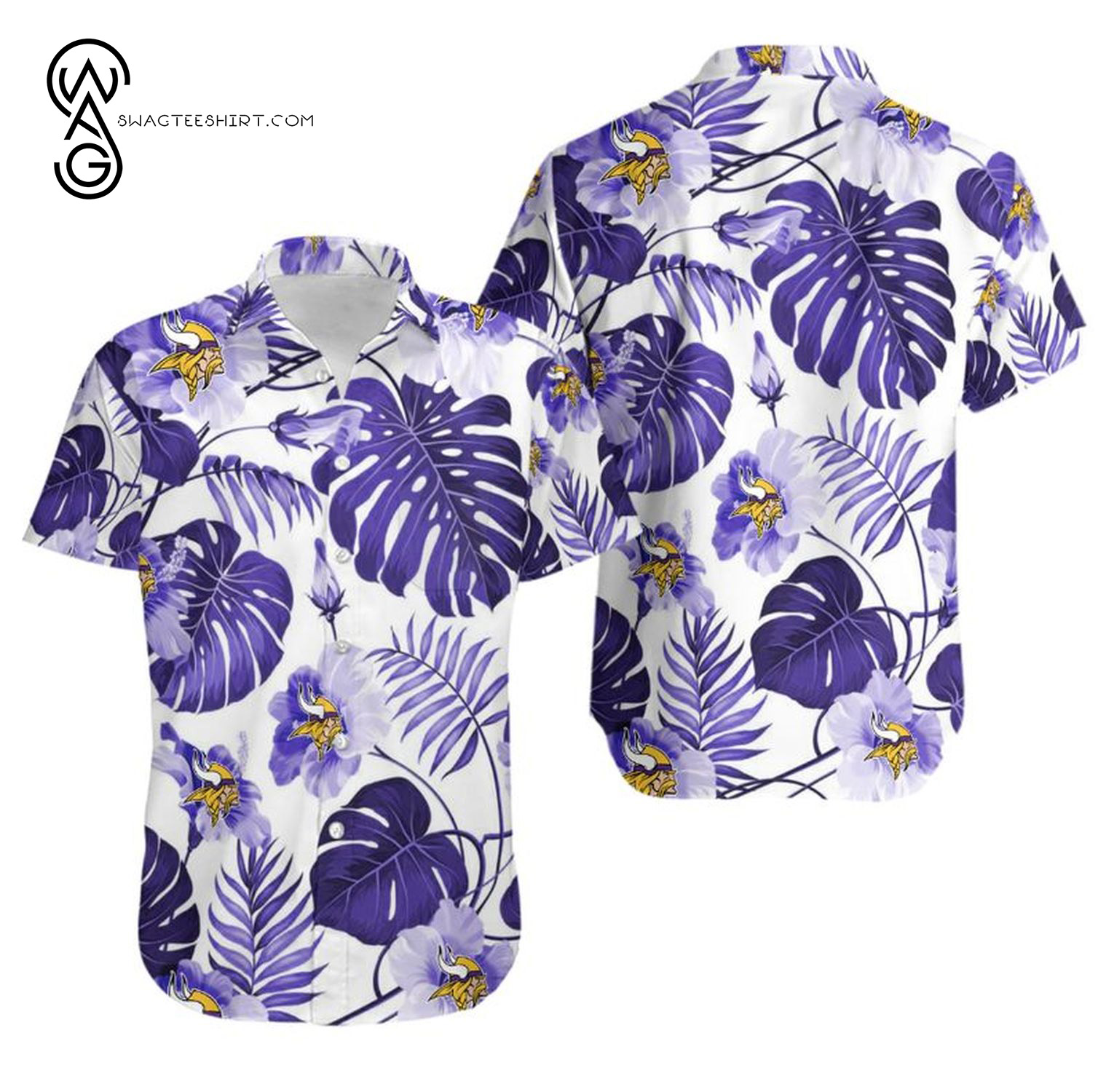 Floral Minnesota Vikings Summer Vibes Hawaiian Shirt