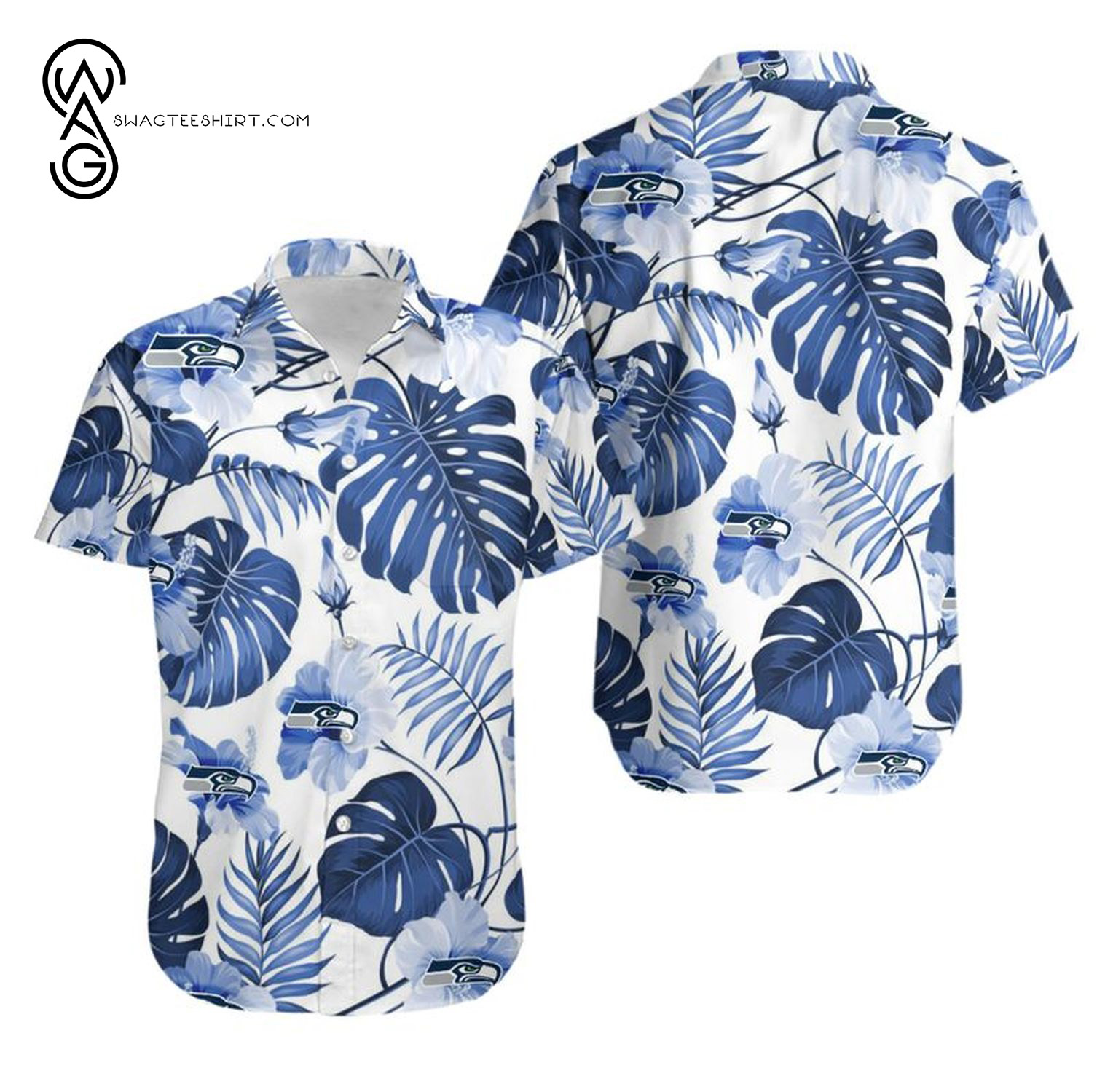 Floral Seattle Seahawks Summer Vibes Hawaiian Shirt