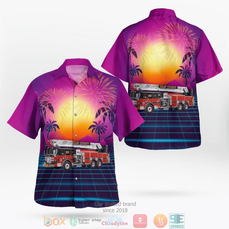 Florida Collier County EMS Hawaiian Shirt