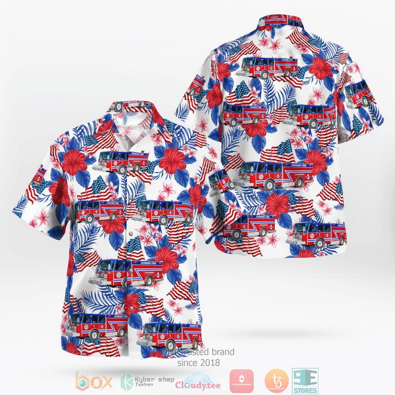 Florida Daytona Beach Police Department Red Hawaiian shirt