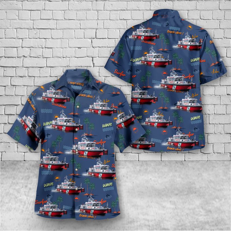 Florida Flagler County Fire Rescue Christmas Hawaiian Shirt