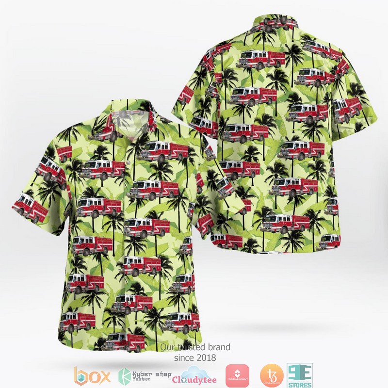 Florida Fort Myers Fire Department Hawaiian Shirt