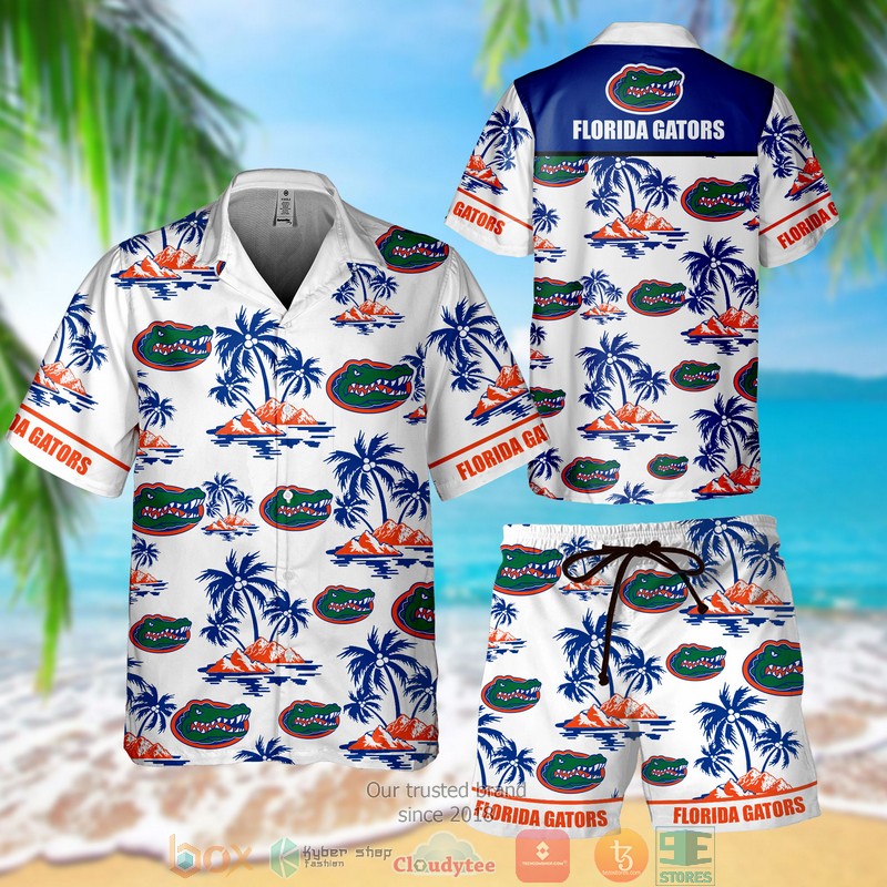 Florida Gators Columbia PFG Slack Tide Camp Royal Hawaiian Shirt