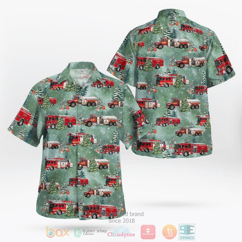 Florida Inverness Fire Department Hawaii 3D shirt