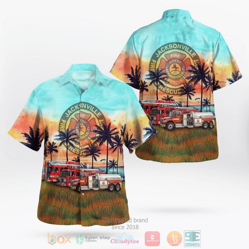 Florida Immokalee Fire Truck Hawaiian Shirt