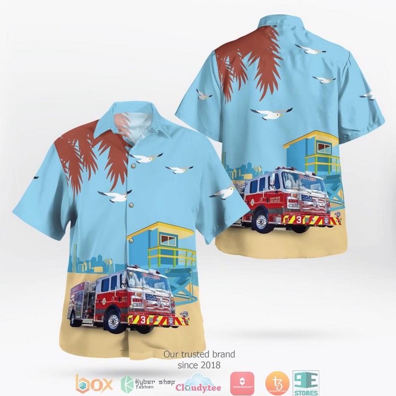 Florida Martin County Fire Rescue Hawaiian Shirt