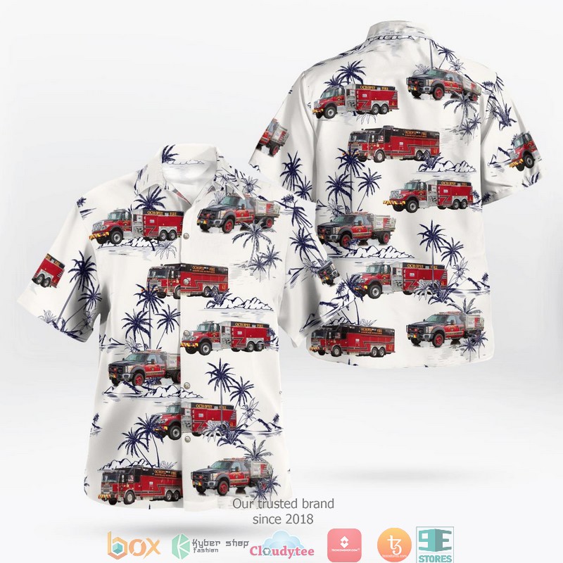 Florida Osceola County Fire Rescue And EMS Hawaiian Shirt