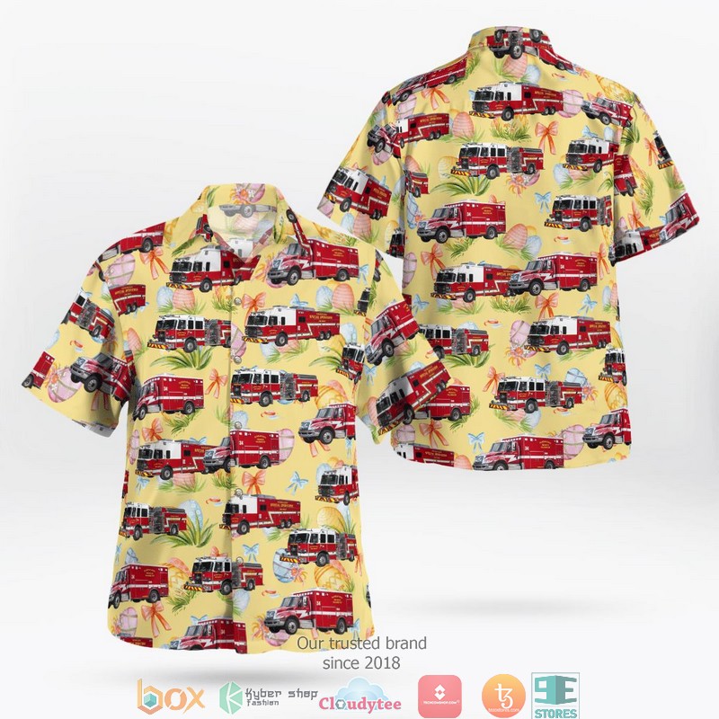 Florida Osceola County Fire Rescue And EMS Hawaiian Shirt