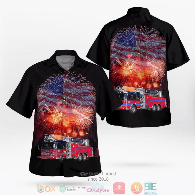 Florida Palm Harbor Fire Rescue Hawaii 3D Shirt