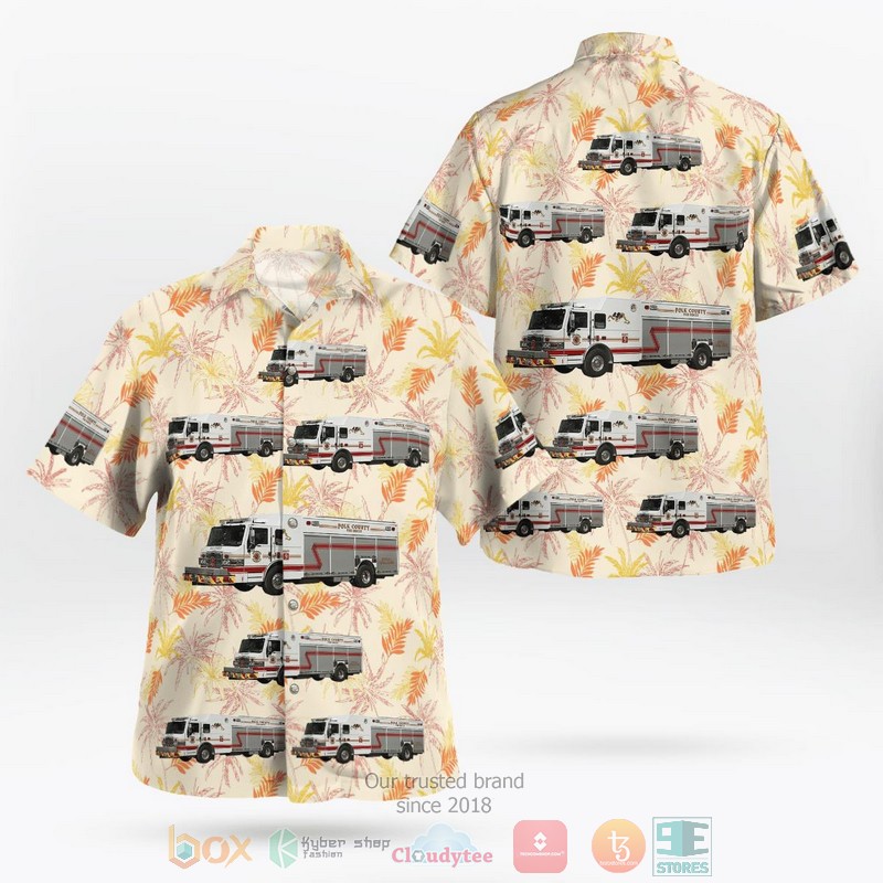 Florida Pinellas County Hazardous Materials Team Hawaiian Shirt