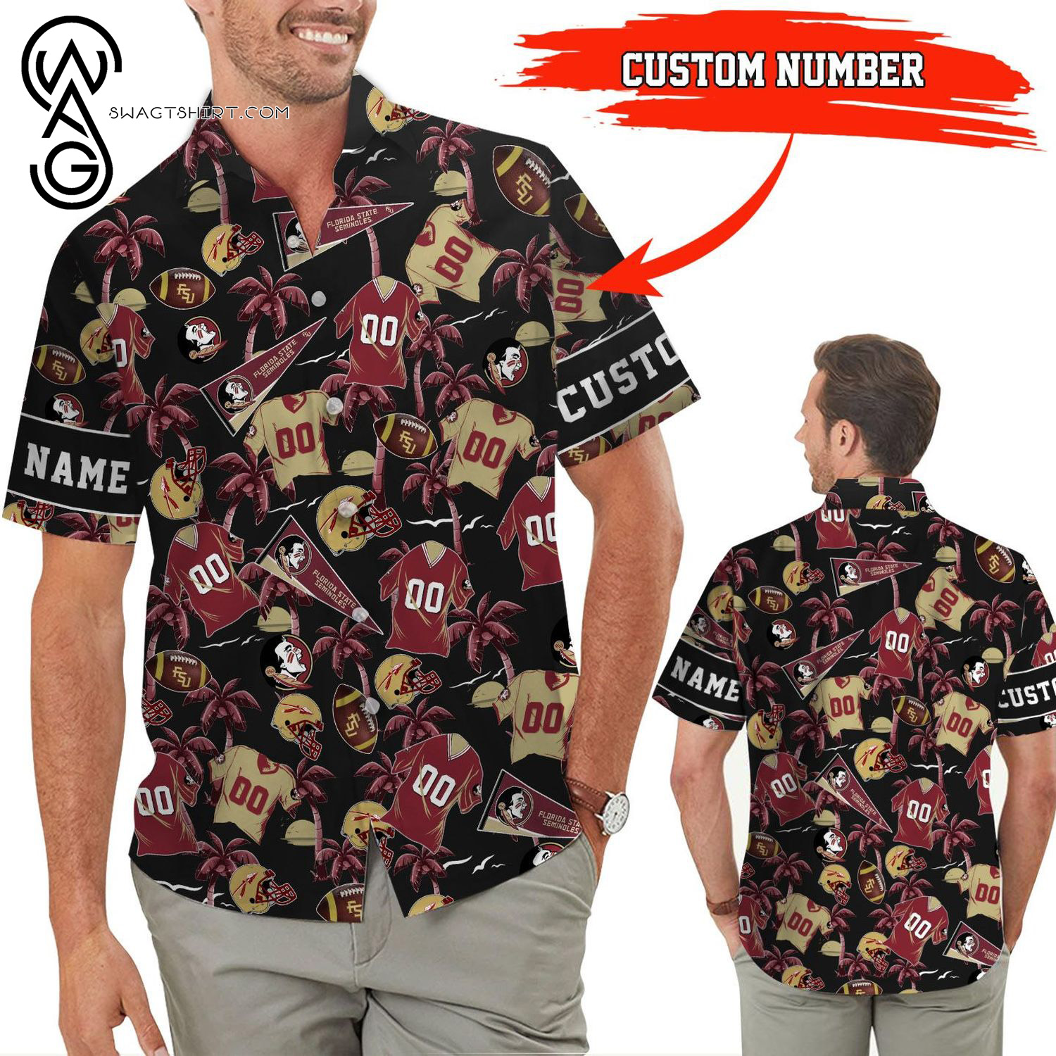 Florida State Seminoles Hawaiian Shirts And Beach Shorts