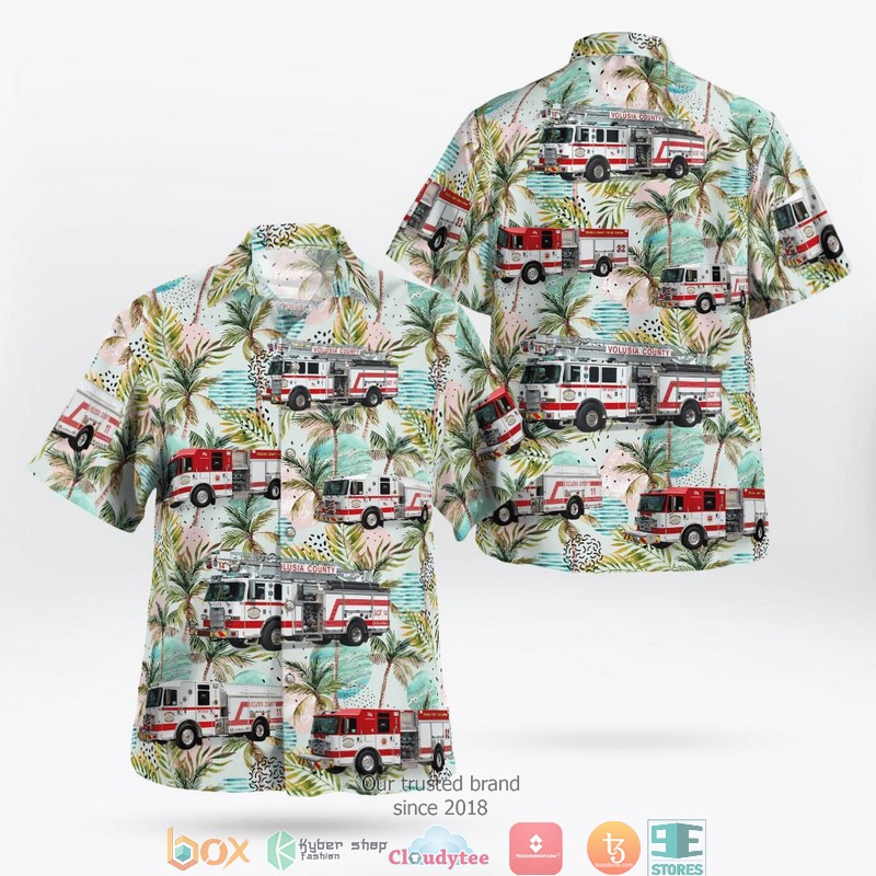 Florida Volusia County Hazardous Materials HazMat Team Hawaiian Shirt