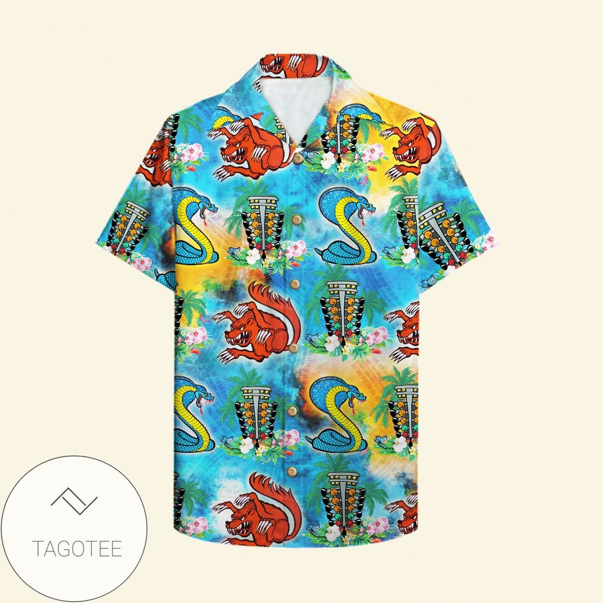 Flowers Power Hawaiian Shirt For Men