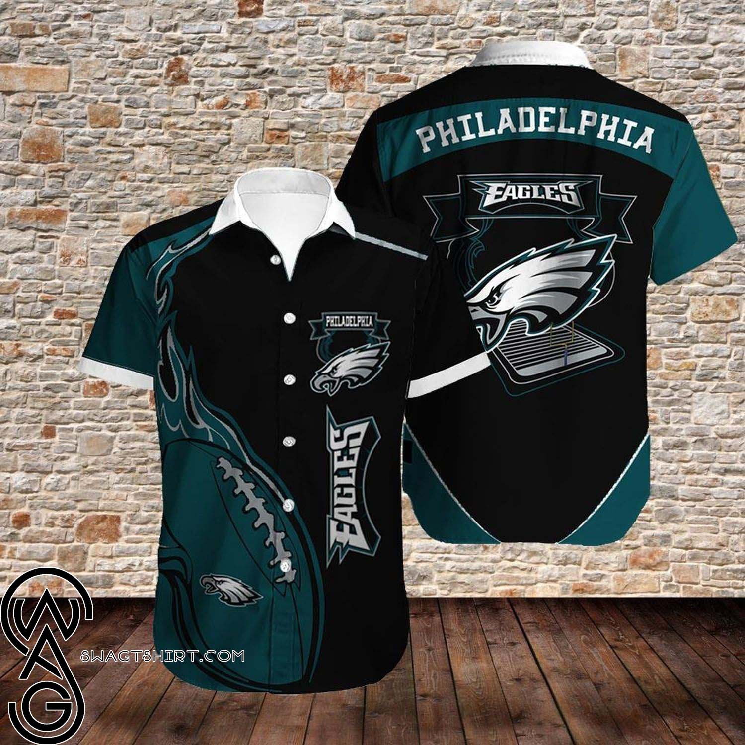 Football Fans Philadelphia Eagles Full Printing Hawaiian Shirt