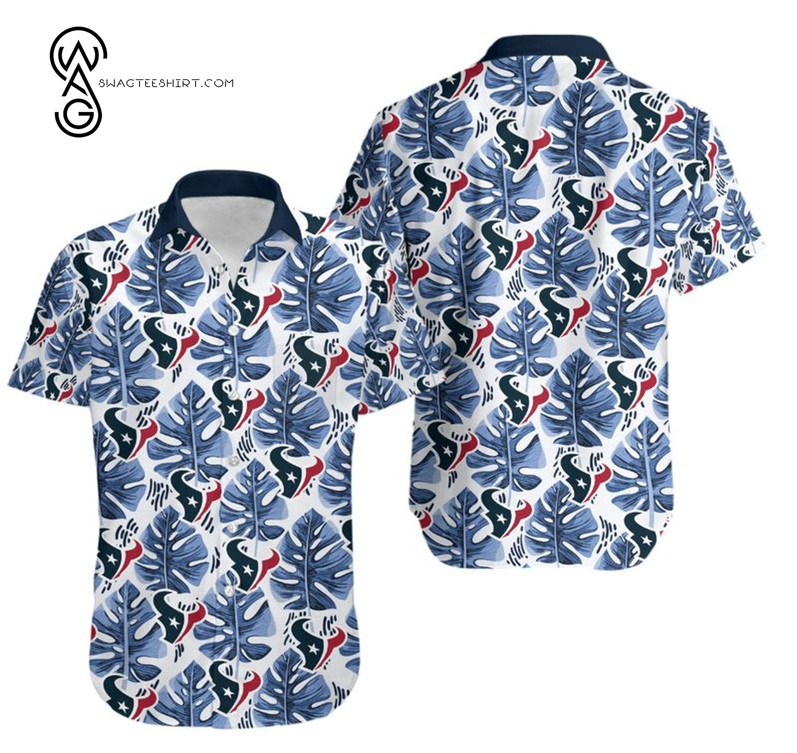 Football Team Houston Texans Summer Vibes Hawaiian Shirt