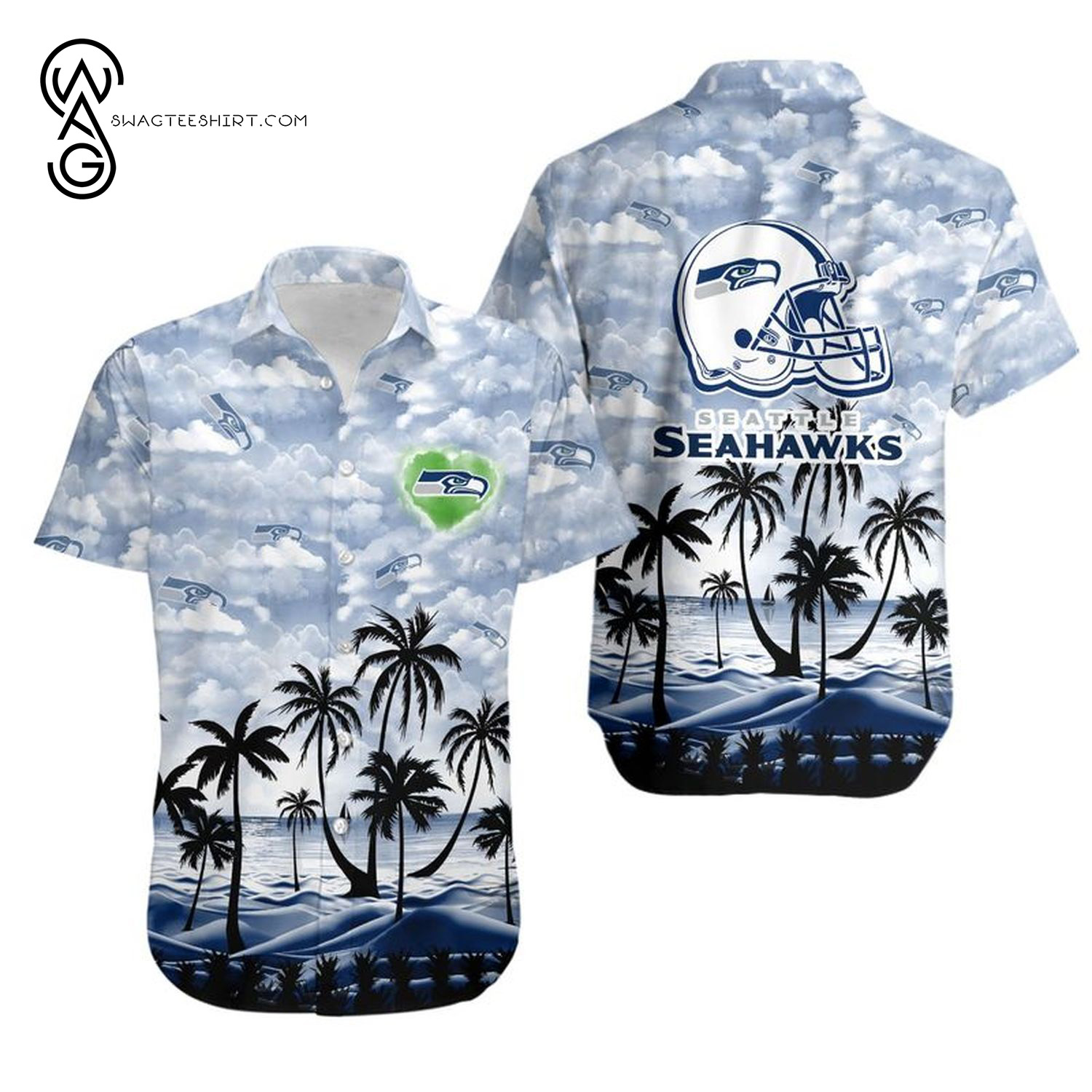 For Fan Seattle Seahawks Summer Vibes Hawaiian Shirt