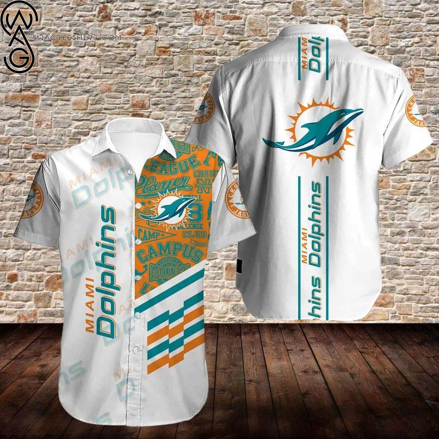 For Fans Miami Dolphins Summer Aloha Hawaiian Shirt