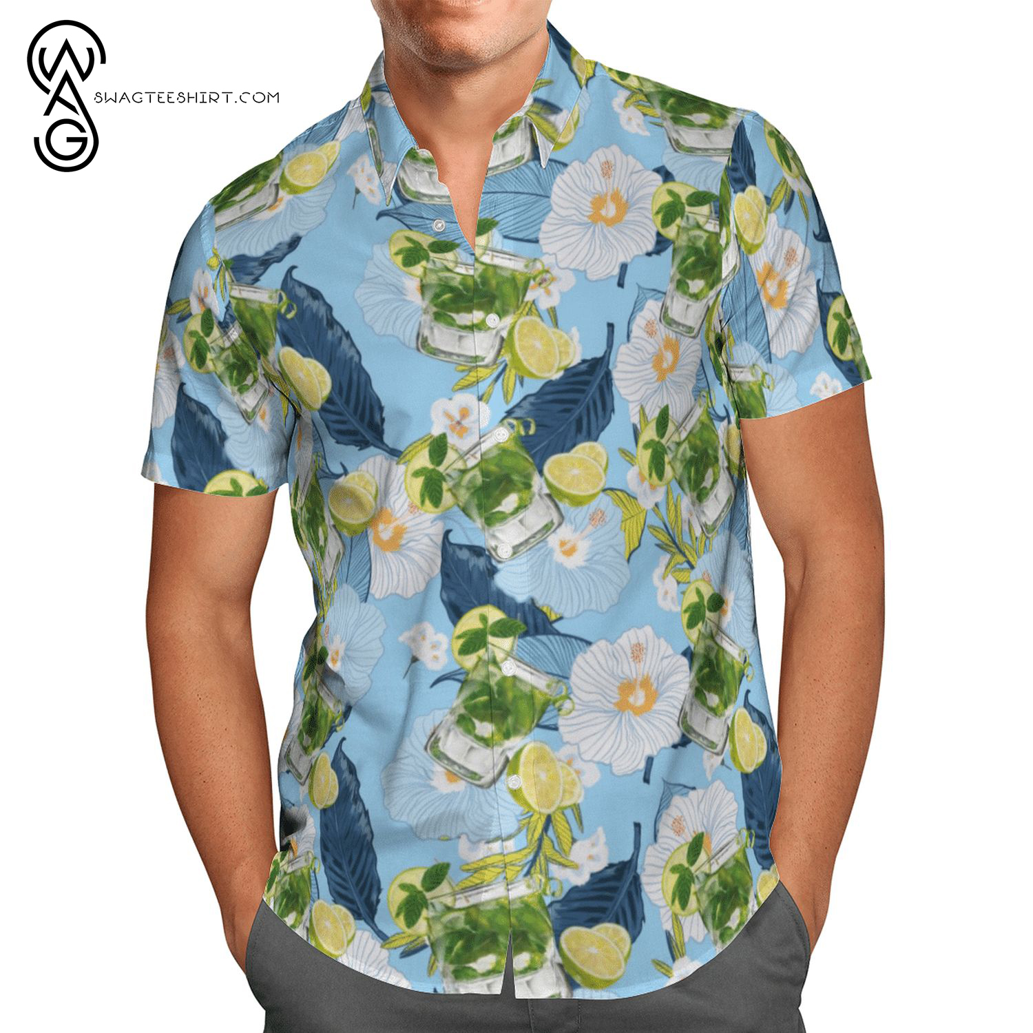 For Summer Moscow Mule Cocktail Hawaiian Shirts And Beach Shorts