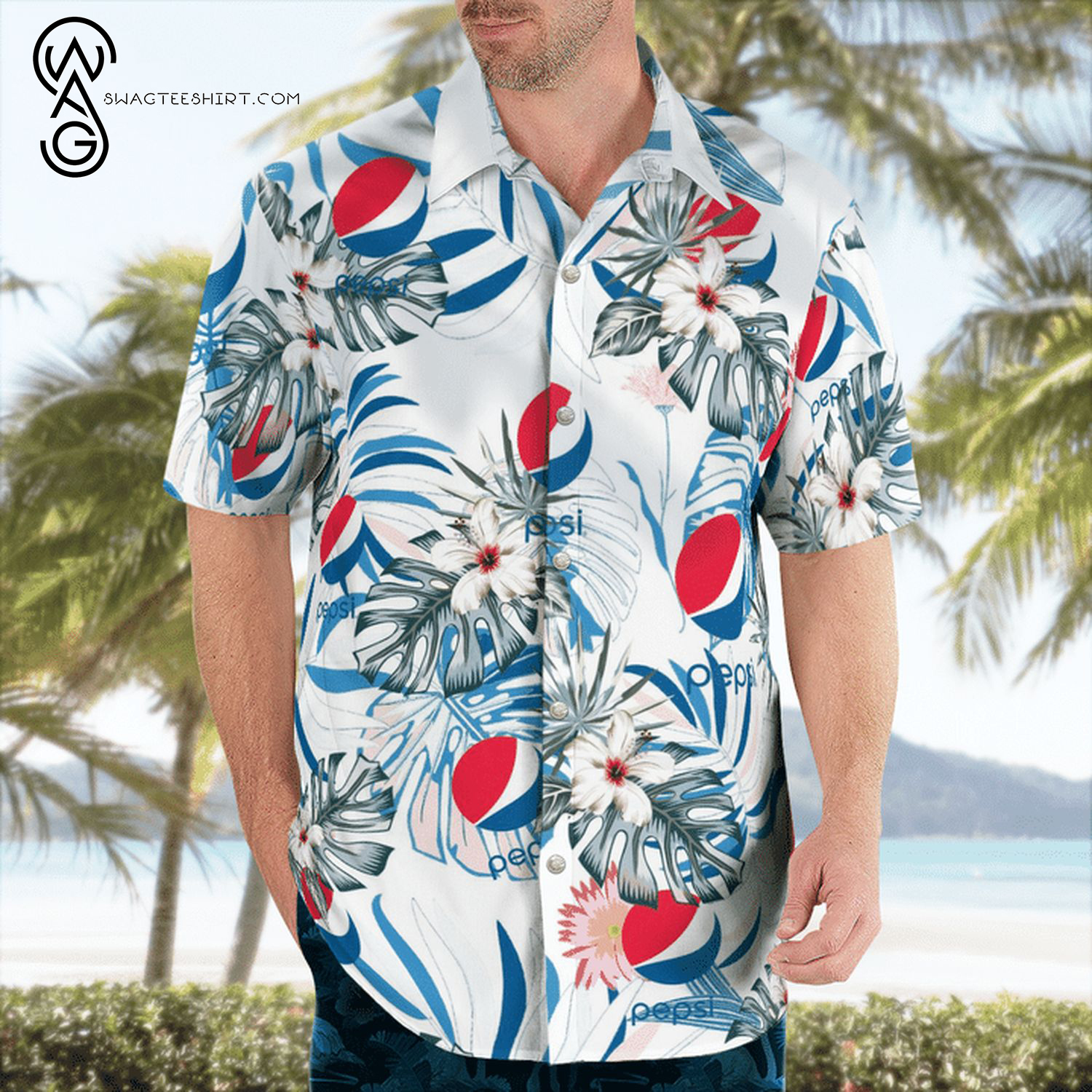 For Summer Pabst Blue Ribbon Beer Hawaiian Shirts And Beach Shorts