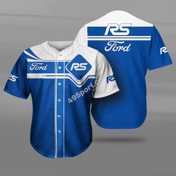 Ford Focus ST Blue 3d Baseball Jersey – Dnstyles