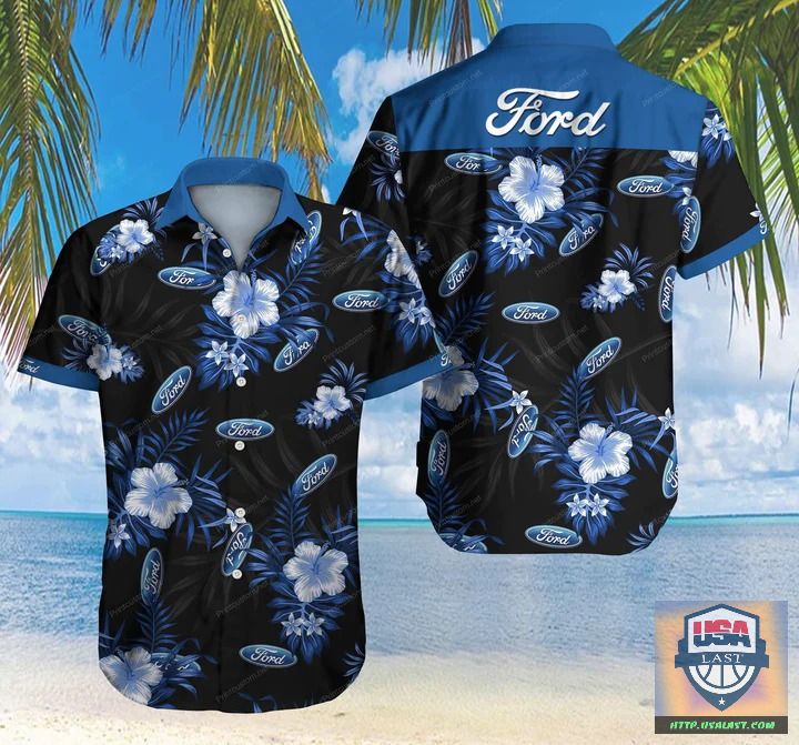 Ford Transit Camper Van Camping Hawaiian Shirt