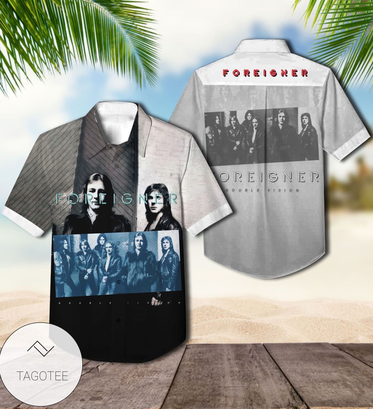 Foreigner Mr. Moonlight Album Cover Hawaiian Shirt