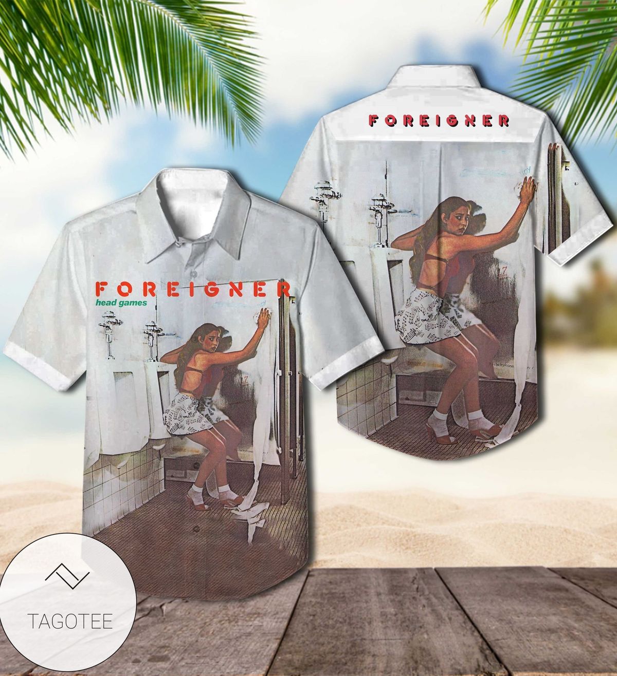 Foreigner Double Vision Album Cover Hawaiian Shirt