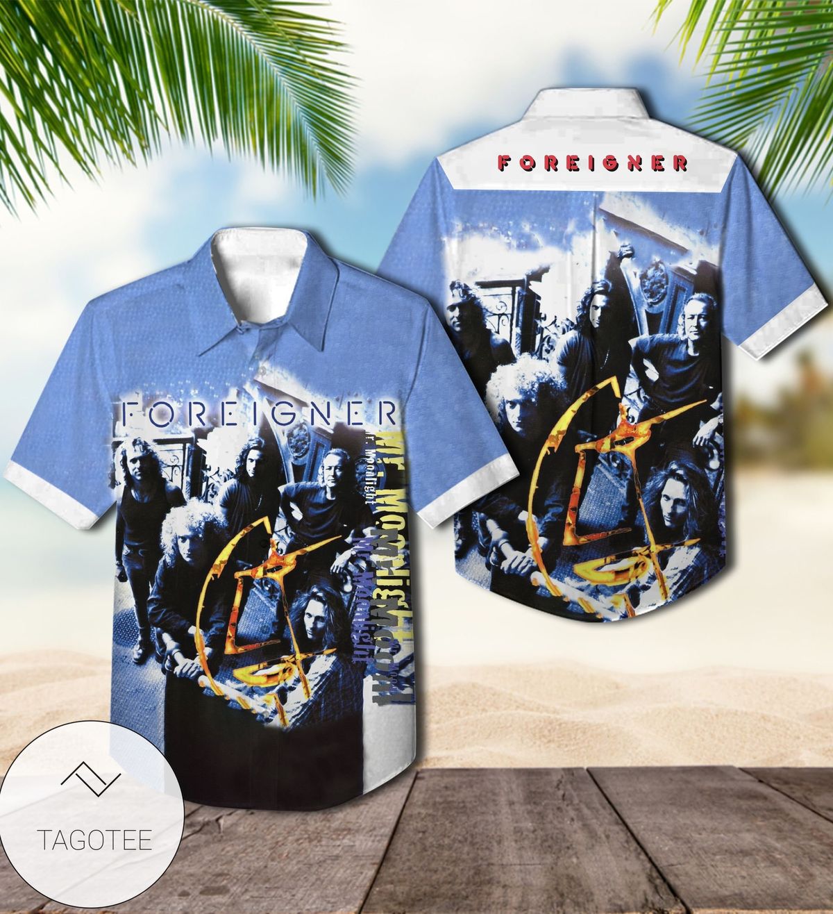 Foreigner Double Vision Album Cover Hawaiian Shirt