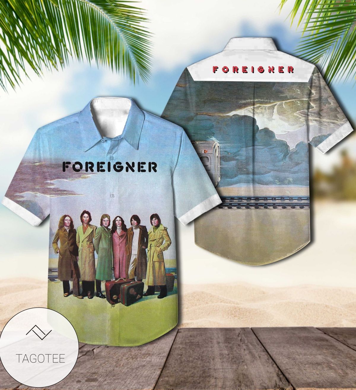 Foreigner The Very Best And Beyond Album Cover Hawaiian Shirt