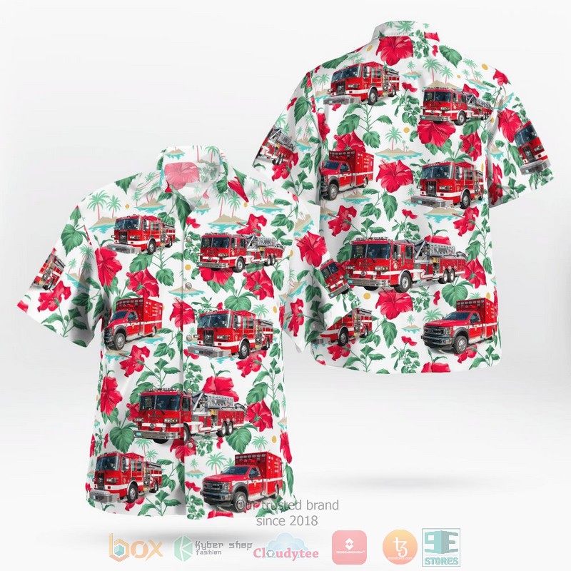 Forks Township Fire Dept Hawaiian Shirt