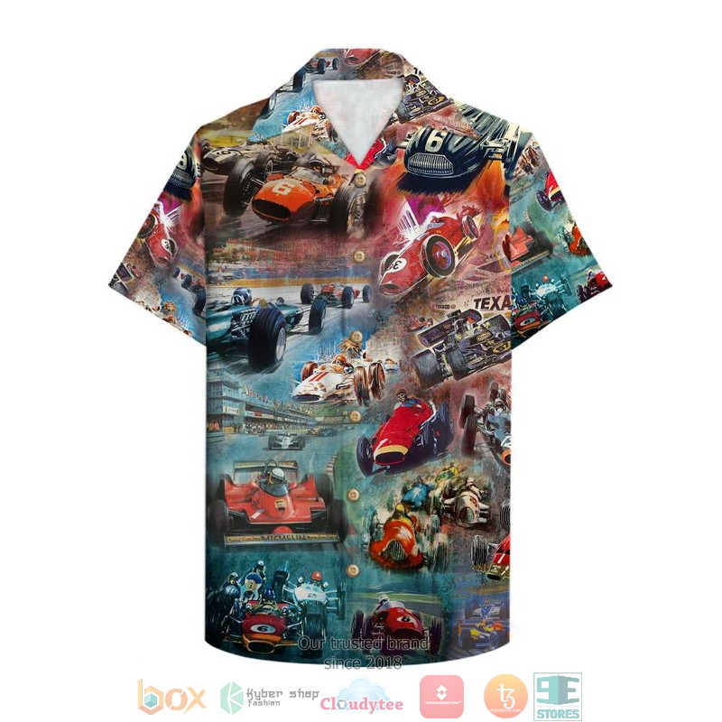 Formula 1 Lewis Hamilton 2021 Racing Car Hawaiian Shirt