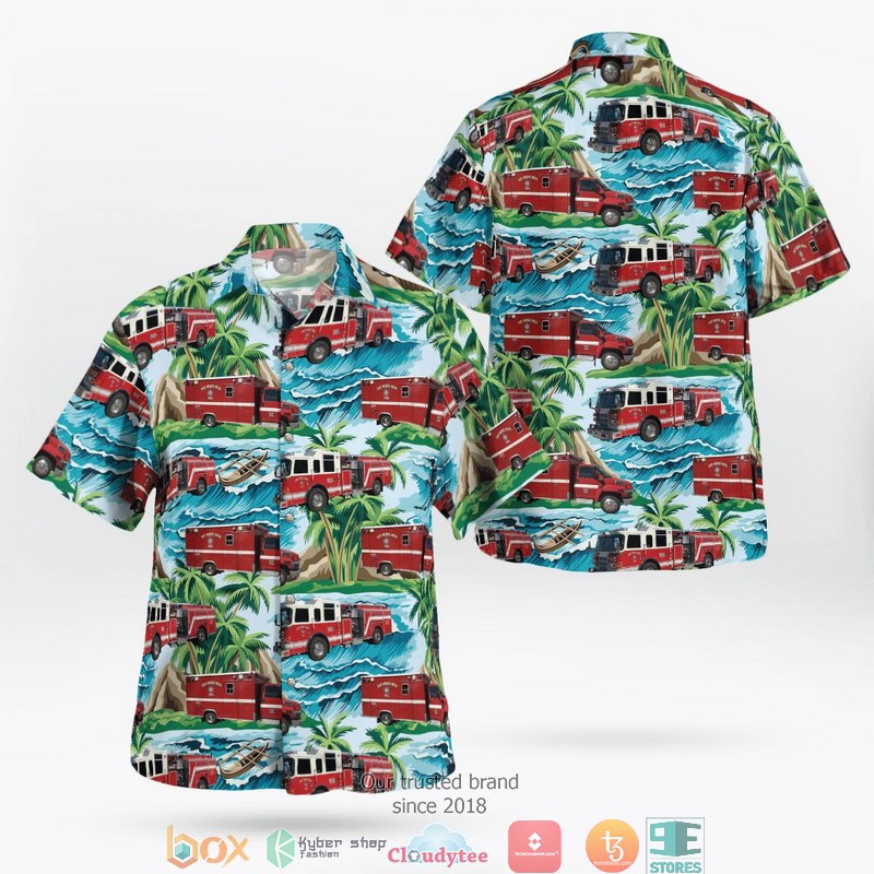 Fort Lauderdale Fire-Rescue Department Florida HazMat Unit Hawaii 3D shirt