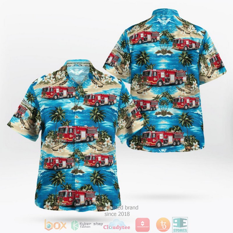 Fort Myers Lee County Florida Page Filed Airport Fire Rescue Hawaiian Shirt