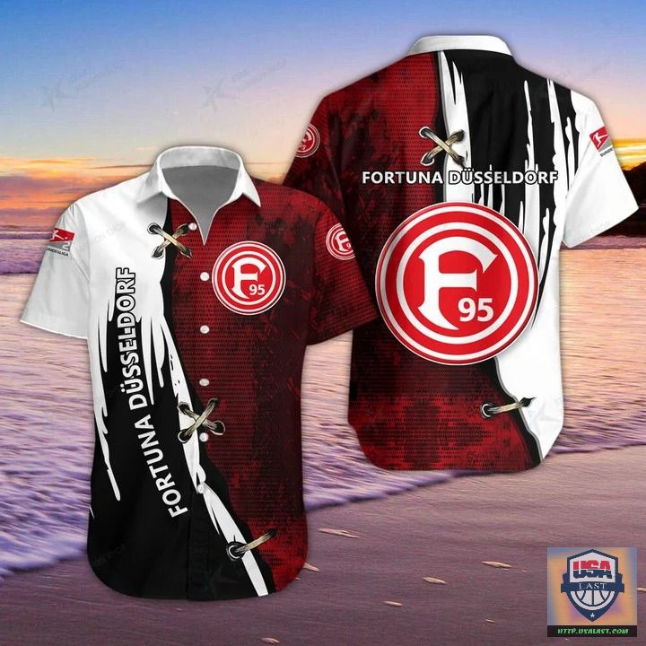 Fortuna Düsseldorf Bleach Hawaiian Shirt