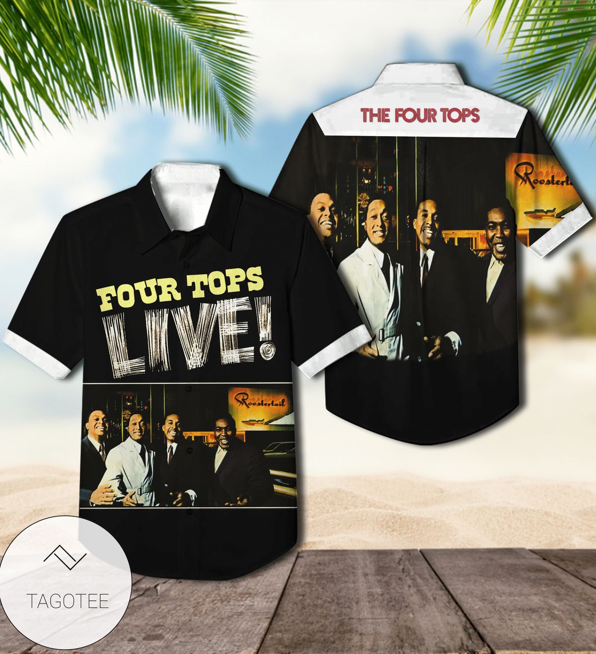 Four Tops Now Album Cover Hawaiian Shirt